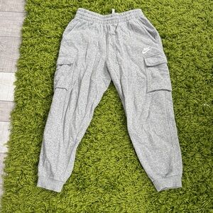 Nike Kids Light Gray Cargo Joggers